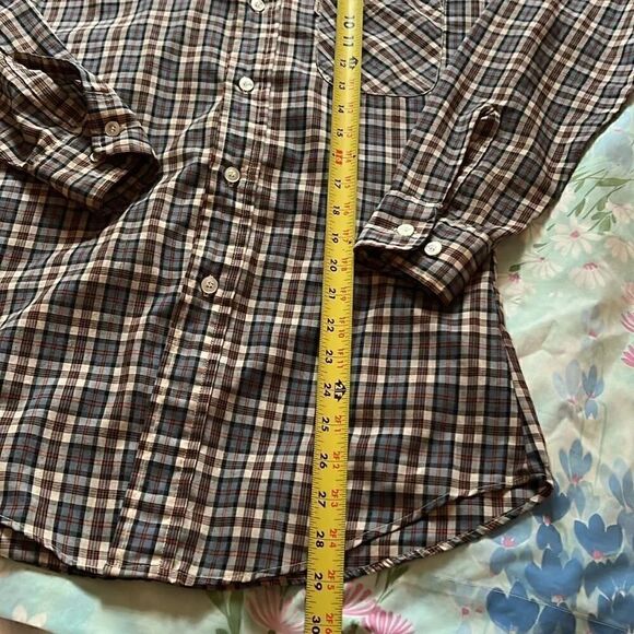 Vintage Levi’s Button Down Plaid Western Shirt Tapered Fit - Small - Picture 9 of 13